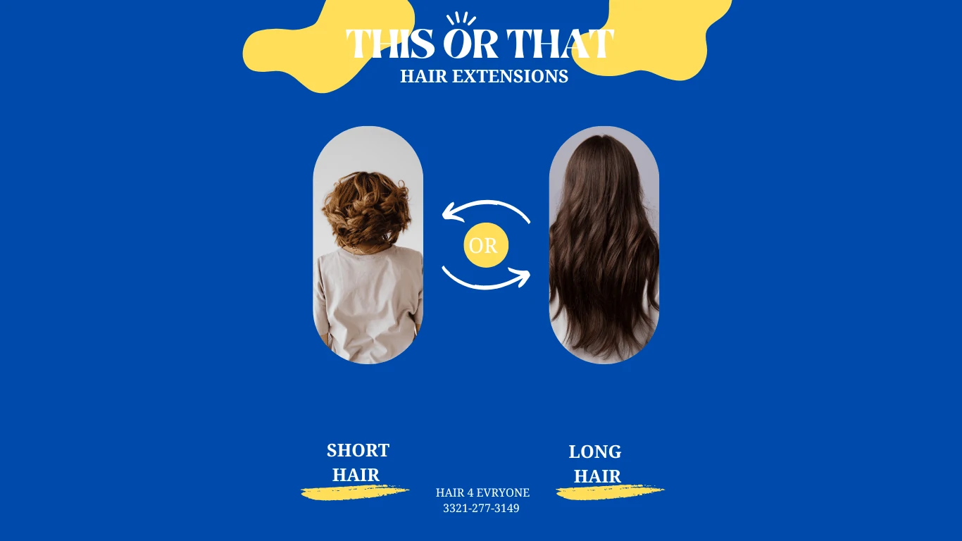 Model went from short hair to long hair using hair Extensions. We use Keratin tip & Tape Hair Extensions